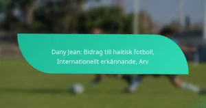 Dany Jean: Bidrag till haitisk fotboll, Internationellt erkännande, Arv