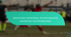 Maxime Jean: Utmärkelser, Anmärkningsvärda prestationer, Karriärhöjdpunkter